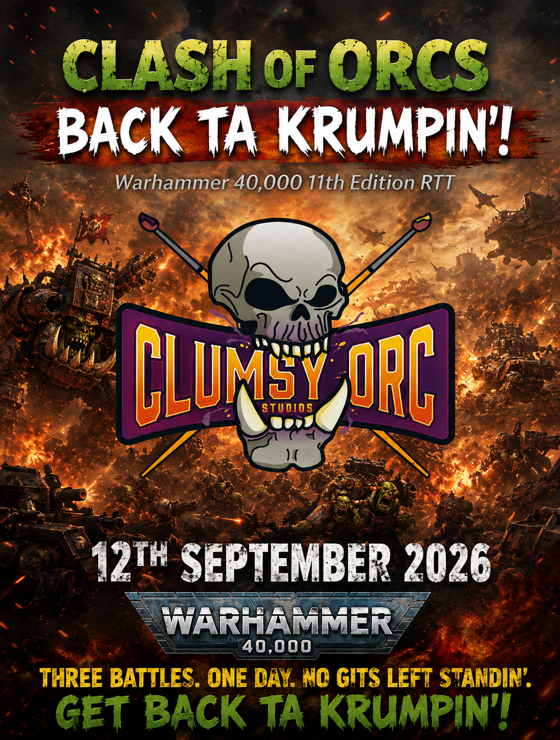 Clash of Orcs: Back ta Krumpin' (12th of September)